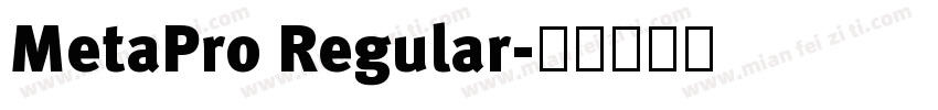MetaPro Regular字体转换